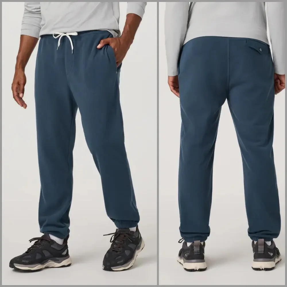 Vuori Men's Aspen Sweatpant in Ocean Blue Microfleece size Small NWT